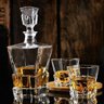 Garrafa Decanter Whisky Vidro Licor 800ml +6 Copos Superluxo - 1