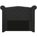 Ver imagem 2 de Kit Cabeceira 140 cm Suede + Calçadeira Madrid Preto