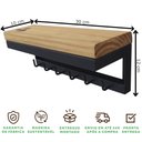 Ver imagem 6 de Kit Sapateira Sd 5003 + Porta Chaves 5006 Preto