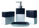 Ver imagem 1 de Kit Banheiro Lavabo Porta Sab Liquído Escova 4 Peças