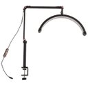 Ver imagem 4 de Luminaria Estetica Spa Arco Meia Lua Led 3 Tons Suporte Celular Mesa Salao de Beleza Manicure Limpez