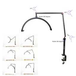 Luminaria Estetica Spa Arco Meia Lua Led 3 Tons Suporte Celular Mesa Salao de Beleza Manicure Limpez - 7