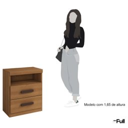Mesa de Cabeceira Criado Compacto Quarto Cama Cinamomo - 5