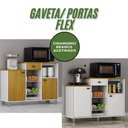 Ver imagem 5 de Fruteira de Chão Nora Multiuso Flex 3 Portas 1 Gaveta Mobilihouse