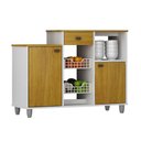 Ver imagem 3 de Fruteira de Chão Nora Multiuso Flex 3 Portas 1 Gaveta Mobilihouse