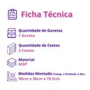 Ver imagem 7 de Fruteira de Chão Nora Multiuso Flex 3 Portas 1 Gaveta Mobilihouse