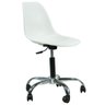 Cadeira Eames Escritório Design Office Cromada Acento Branco - 1
