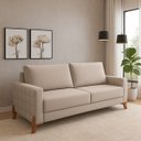 Ver imagem 3 de Sofá Living Topázio Tecido Linho Cru 1,80m