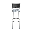Ver imagem 3 de Banqueta Alta Para Cozinha Ratan Preta Estofado Floral Floral
