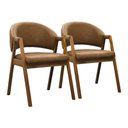 Ver imagem 4 de Mesa de Jantar Dunnas Off com 8 Cadeiras Lore Castanho 180cm