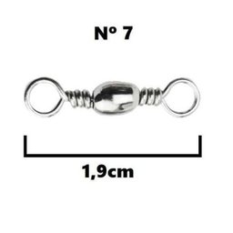 Girador Bbs-Ni Nº 7 Nickel 1,9Cm - Marine Sports - 100 Peças - 2