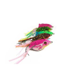 Kit 5 Isca Artificial Sapo Frog Traíra Bass Estojo Tucunaré - 1