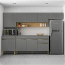 Ver imagem 2 de Cozinha Modulada 4 Pecas com Balcao Tampo Line Gris Cp Freijo Ktp