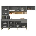 Ver imagem 6 de Cozinha Modulada 4 Pecas com Balcao Tampo Line Gris Cp Freijo Ktp