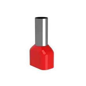 Terminal Tubular Duplo 10 Mm² Vm 100 Peças Soprano