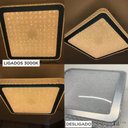 Ver imagem 3 de Plafon Sobrepor Gemini Acrílico Cristal Espelhado 40x40 24w