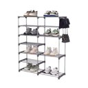 Ver imagem 5 de Sapateira Grande 30 Pares 12 Prateleiras Organizador Multiuso para Tenis Sapatos Quarto Estante Port