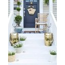 Ver imagem 4 de Puff Cerâmico Banqueta Seat Garden Jardim Dourado Luxo