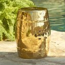 Ver imagem 3 de Puff Cerâmico Banqueta Seat Garden Jardim Dourado Luxo