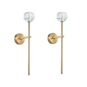 Kit 2 Arandelas Linear de Parede Luminária Cristal Super Design