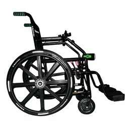 Cadeira de Rodas Moa "moving On Ahead" Lancamento Mod. 2025:preto Detalhes Verde - 1