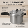 Panela de Pressão 10 Litros Aluminio Ndustrial Fechamento Interno - 3