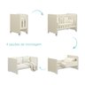 Quarto Bebê Berço Evolution 4 em 1 + Cômoda 6 Gavetas:areia - 2