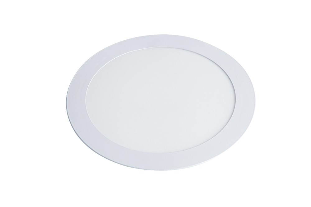 Plafon/Painel de Embutir LED Slim Redonda 12W Luminária Teto Gesso Drywall 6500k - 1