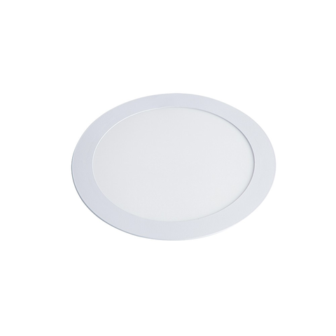 Plafon/Painel de Embutir LED Slim Redonda 12W Luminária Teto Gesso Drywall 6500k