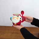 Ver imagem 3 de Caneca Decorativa de Natal - Noel - Colher - Cerâmica 700ml