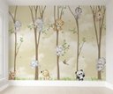 Ver imagem 1 de Papel de parede infantil safári animal para quarto de bebê M² VR52
