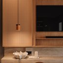 Ver imagem 3 de Luminária Pendente França Madeira Maciça de Demolição Rosca E27