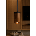 Ver imagem 1 de Luminária Pendente França Madeira Maciça de Demolição Rosca E27