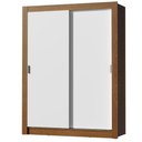 Ver imagem 2 de Guarda-Roupa Infantil Madesa Enzo 2 Portas de Correr Rustic/Branco Cor:Rustic/Branco