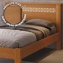Ver imagem 3 de Cama de Casal com Estrado Reforçado com Colchão Nature Off White Pavi Jm Móveis