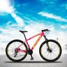 Bicicleta Aro 29 Quadro 21 Alumínio 27 Marchas Freio Disco Hidráulico Z3-X Rosa/Amarelo - Dropp - 2