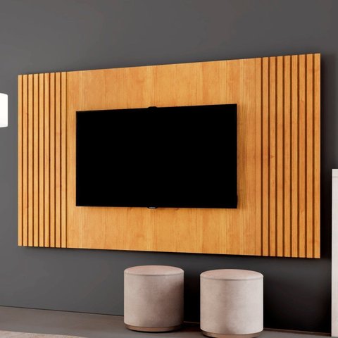 Painel para TV Vertex Ripado até 65 pol. 237 cm Naturalle - Mavaular