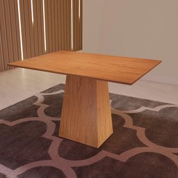 Mesa de Jantar 120cm Retangular Freijó 100% Mdf Cor:freijó - 1