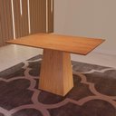 Ver imagem 1 de Mesa de Jantar 120cm Retangular Freijó 100% Mdf Cor:freijó