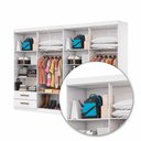 Ver imagem 6 de Closet Casal Duplo Lu 8 Portas 4 Gavetas com Espelho