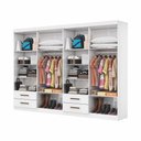 Ver imagem 2 de Closet Casal Duplo Lu 8 Portas 4 Gavetas com Espelho