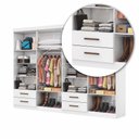 Ver imagem 7 de Closet Casal Duplo Lu 8 Portas 4 Gavetas com Espelho