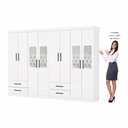 Ver imagem 4 de Closet Casal Duplo Lu 8 Portas 4 Gavetas com Espelho