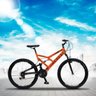Bicicleta GPS Aro 26 Aço 21 Marchas Dupla Suspensão Freio V-Brake Laranja Neon - Colli Bike - 2