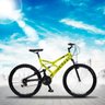 Bicicleta GPS Aro 26 Aço 21 Marchas Dupla Suspensão Freio V-Brake Amarelo Neon - Colli Bike - 2
