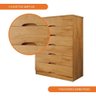 Cômoda Para Quarto 6 Gavetas Sevilha Made Marcs Peroba - 3
