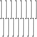 Ver imagem 1 de Kit 15 Puxadores Alça Preto Fosco 35,5cm Zamac Móveis Armários Piauí Torralba