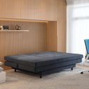 Ver imagem 6 de Sofá-Cama Roz Plush 3 Lugares Reclinável 182cm Grafite Cialar Móveis
