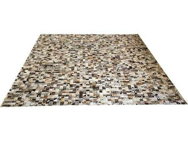 Tapete de Couro Bege Claro Estampado 2,50x2,0 S/b - 1