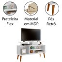 Ver imagem 2 de Rack Bancada para Tv de até 42" 2 Prateleiras Lynne Branco